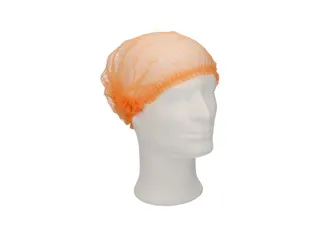 CMT Haarnet Clip Cap PP Non Woven Oranje Maat XL 58cm 1000 Stuks - 3