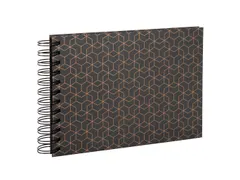 Album photos à spirales 50 pages noires - Format 23x16cm - ARTY - Noi