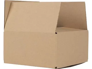 Verzenddoos enkele golf 3 mm bruin 200 x 200 x 100 mm - 1