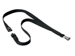 Textielkoord Durable 8127 met karabijnhaak soft colour zwart