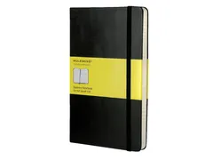 Notitieboek Moleskine large 130x210mm ruit 5x5mm hard cover zwart