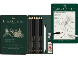Grafietpotlood Pitt Mat Etui set 11 stuks - 1