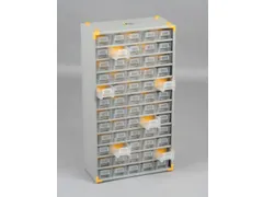 assortimentskast,HxBxD 565x300x140mm,60lade(s),laden transparant