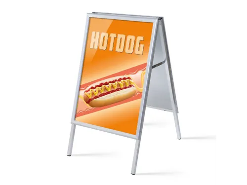 Stoepbord A1 complete set met print "Hotdog"