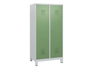 schoollocker,HxBxD 1630x800x500mm,2vak,vak B 400mm,cil.-slot,voeten - 2