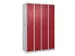 locker voor scheiding van kleding,HxBxD 1850x1200x500mm,4vak