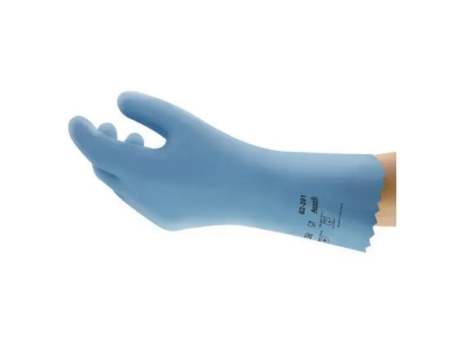 Ansell AlphaTec 62-201 latex handschoenen, lichtblauw, maat 8