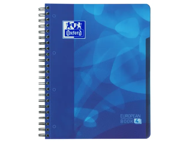 Projectboek Oxford Scribzee A4+ 4r Lijn 120vel Blauw