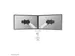 Neomounts NEXT One SL DS65S-950WH2 Support à fixer pour écran double