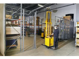 schuifdeur,v. scheidingswandsysteem,HxB 2200x2800mm,cil.-slot,staal - 3