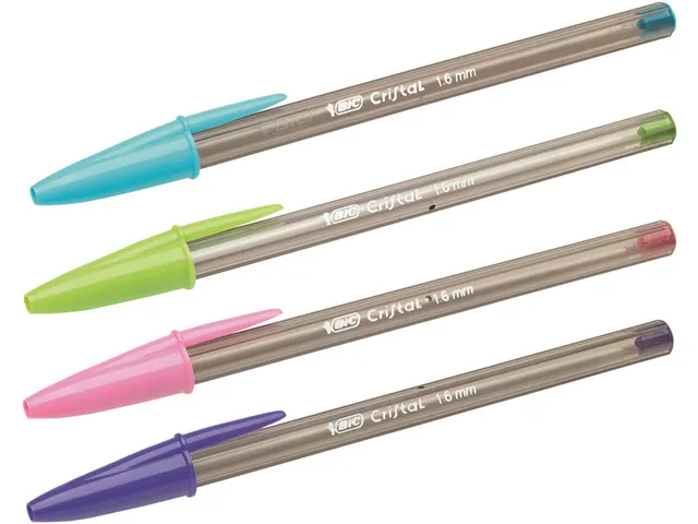 BIC Cristal fun Balpen 6+2 gratis Large 1.6mm assorti