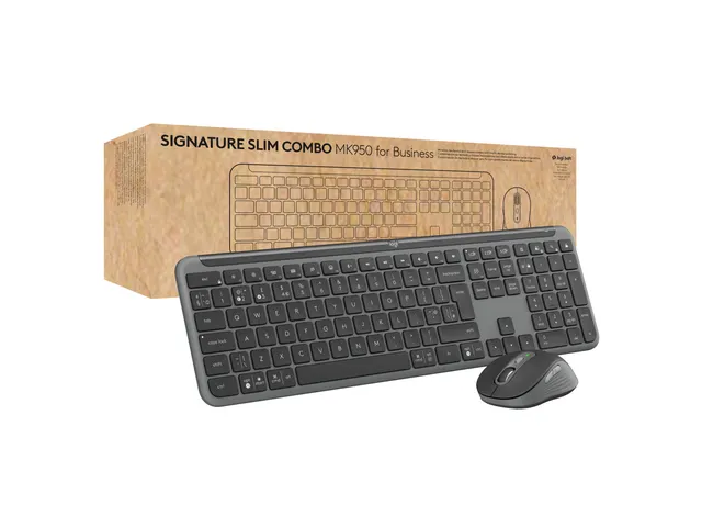 Logitech MK950 Toetsenbord Azerty FR Signature Slim en muis