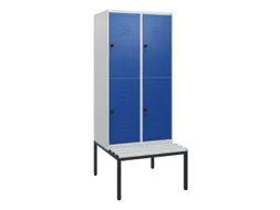 Dubbeldekse dekenkist,HxBxD 1950x800x815mm,2x2vak.,vak B 400mm