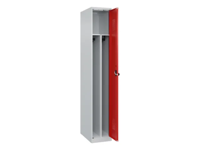 Armoire vestiaire 1850x300x500mm 1 compartiment RAL7035/RAL3020