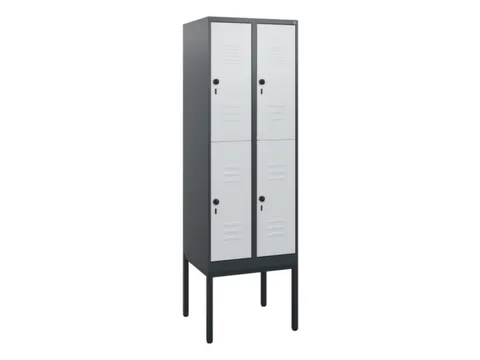 dubbeldekse locker,HxBxD 1950x600x500mm,2x2vak.,vak B 300mm
