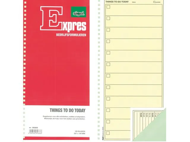 Things To Do Today Boek Expres Si-30200 100vel