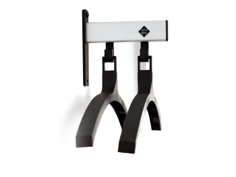 Pro-line Wandgarderobe 2 Hangers zwart grijs