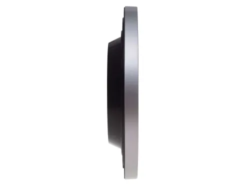 Wandklok MAUL Step RC Ø30x5cm zilver kunststof frame incl.batterij