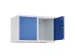 opzetkast,v. locker,2vak.,vak B 400mm,HxBxD 500x800x500mm,vleugeldeur