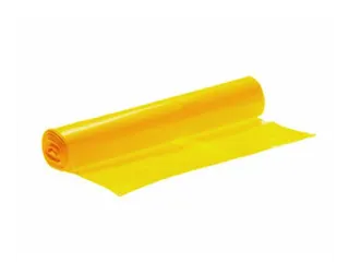 Afvalzak 120 Liter HDPE 70x110cm sterko Geel 30my 15x20 Stuks - 1