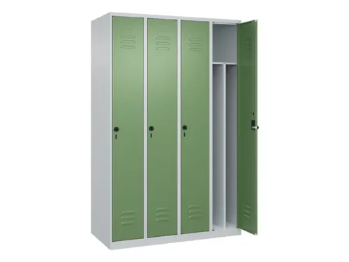 locker voor scheiding van kleding,HxBxD 1850x1200x500mm,4vak