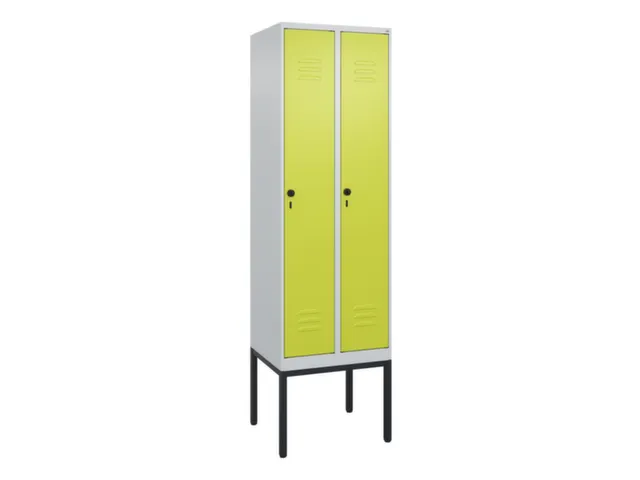 locker,HxBxD 2120x600x500mm,2vak,vak B 300mm,draaigrendel
