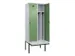 locker met bank,voor scheiding van kleding,HxBxD 2120x800x815mm,2vak