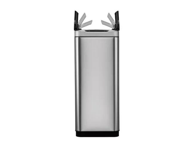 Stijlvolle Afvalbak Phantom Sensor Bin 45 Liter Mat Rvs Zwart