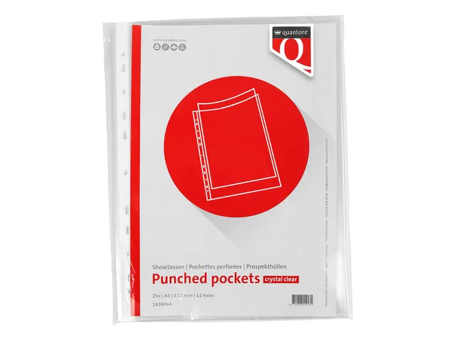 Showtas Quantore A4 11-gaats PP 0.11 glad 25 stuks