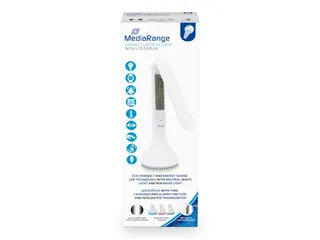 MROS502 Bureaulamp compact Wit met tijd, datum en temperatuur display - 3
