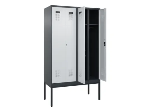 locker voor scheiding van kleding,HxBxD 2120x1200x500mm,4vak