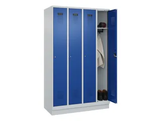 locker,HxBxD 1950x1200x500mm,4vak,vak B 300mm,cil.-slot,sokkel - 1