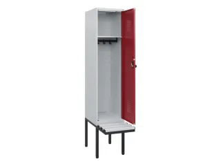 locker met bank,HxBxD 1950x400x815mm,1vak,vak B 400mm,draaigrendel - 1