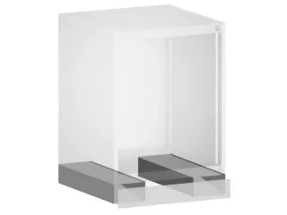 onderrijdsokkel,v. systeemkast,HxBxD 100x1050x525mm - 1