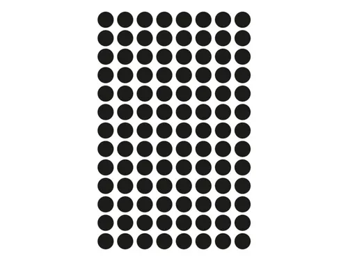 Etiket Avery Zweckform 3009 Rond Ø8mm Zwart 416 Stuks
