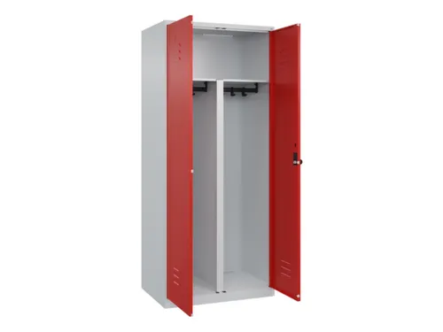 PBM-locker,HxBxD 1850x800x500mm,2vak,vak B 400mm,draaigrendel