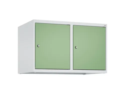 opzetkast,v. locker,2vak.,vak B 400mm,HxBxD 500x800x500mm,vleugeldeur