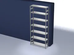 systeemstelling,grondveld,HxBxD 3000x1360x435mm,vakl. 215kg