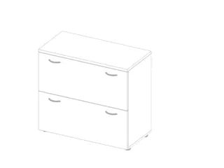 hangmappenkast,HxBxD 815x900x450mm,2hangmappenframes,romp wit - 1
