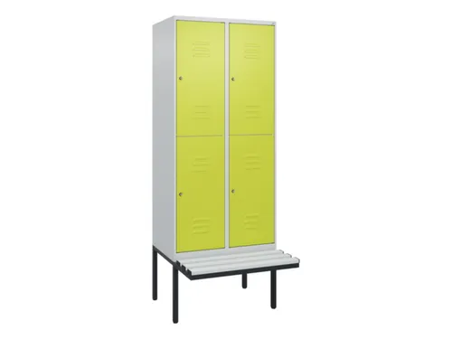 Dubbeldekse dekenkist,HxBxD 2120x800x815mm,2x2vak.,vak B 400mm