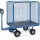 Handtrekwagens 6443l 700kg 1200x800mm Draadgaas Luchtbanden