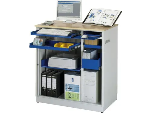 pc-kast,HxBxD 1100x1030x660mm,stopcontactdoos m. schakelaar