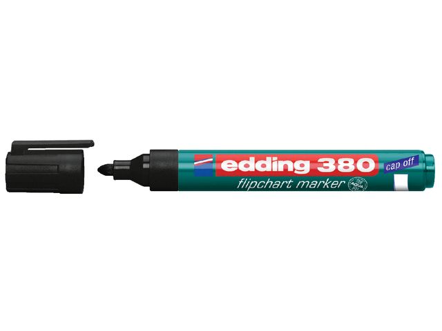 Viltstift Edding 380 Voor Flipover Rond 1.5-3mm Zwart | EddingMarker.be
