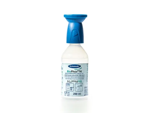 oogspoelfles,1x250ml bufferoplossing BioPhos74
