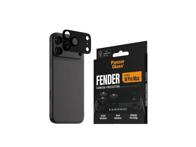 PanzerGlass Fender Camera Lens Protector Blackcurrant iPhone 18 Pro