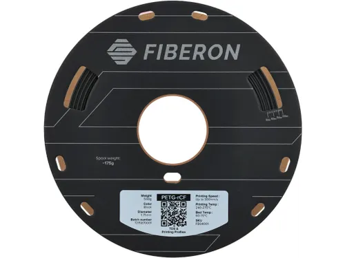 Fiberon PETG-rCF08 Black Filament 1,75 mm / 500 g