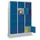 lockerkast,HxBxD 1850x1200x500mm,3x5vakken,RAL7035,front RAL3000