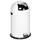 Push & Kick Afvalbak Staalplaat 40 Liter 730x415mm Met Pedaal Wit