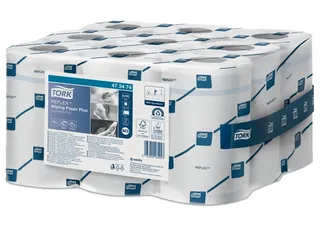 Poetsrol Tork 473474 Reflex M3 Centerfeed Mini Plus 2-laags 9 rollen - 3