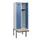 locker met bank,HxBxD 1950x600x815mm,2vak,vak B 300mm,draaigrendel